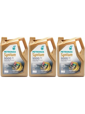 Petronas Syntium 5000 AV 5W-30 Motoröl 3x 5 = 15 Liter