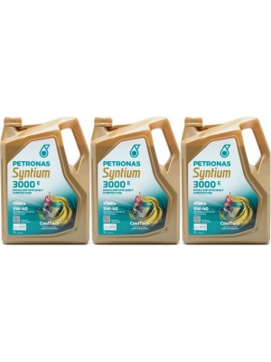 Petronas Syntium 3000 E 5W-40 Motoröl 3x 5 = 15 Liter