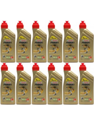 Castrol Power 1 4T 10W-40 Motorrad Motoröl 12x 1l = 12 Liter