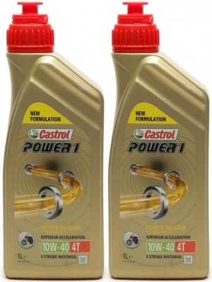 Castrol Power 1 4T 10W-40 Motorrad Motoröl 2x 1l = 2 Liter