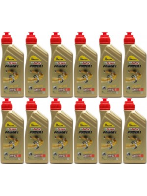 Castrol Power 1 4T 20W-50 Motorrad Motoröl 12x 1l = 12 Liter