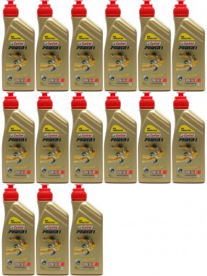 Castrol Power 1 4T 20W-50 Motorrad Motoröl 15x 1l = 15 Liter