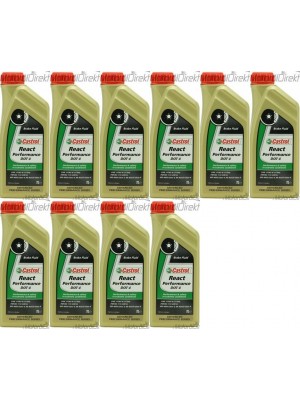 Castrol React Performance DOT 4 Bremsflüssigkeit 10x 1l = 10 Liter