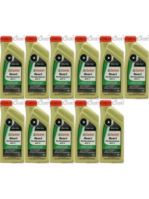 Castrol React Performance DOT 4 Bremsflüssigkeit 11x 1l = 11 Liter