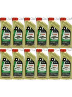 Castrol React Performance DOT 4 Bremsflüssigkeit 12x 1l = 12 Liter