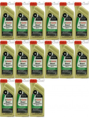 Castrol React Performance DOT 4 Bremsflüssigkeit 15x 1l = 15 Liter