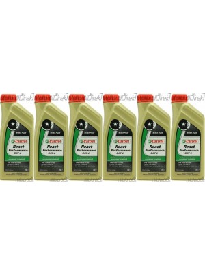 Castrol React Performance DOT 4 Bremsflüssigkeit 6x 1l = 6 Liter