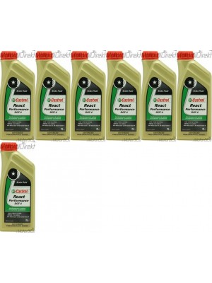 Castrol React Performance DOT 4 Bremsflüssigkeit 7x 1l = 7 Liter