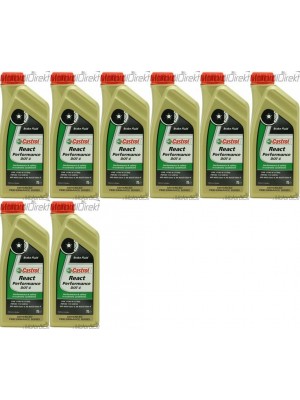 Castrol React Performance DOT 4 Bremsflüssigkeit 8x 1l = 8 Liter