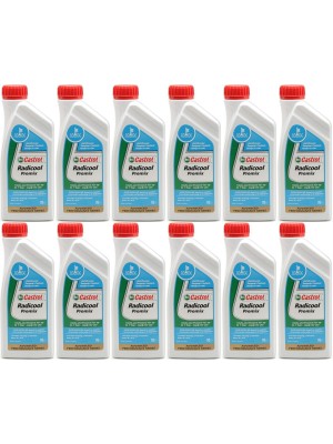 Castrol Radicool Premix Kühlerfrostschutz Fertigmischung 12x 1l = 12 Liter