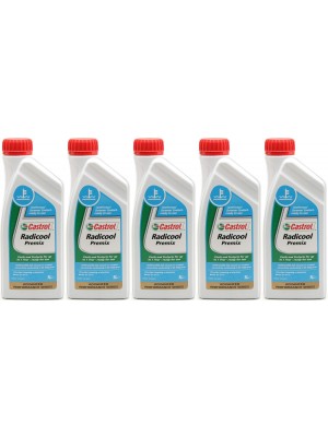 Castrol Radicool Premix Kühlerfrostschutz Fertigmischung 5x 1l = 5 Liter