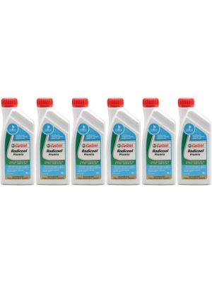 Castrol Radicool Premix Kühlerfrostschutz Fertigmischung 6x 1l = 6 Liter