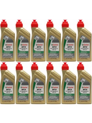 Castrol MTX FULL Synthetic 75W-140 Motorrad Getriebeöl 12x 1l = 12 Liter