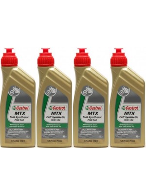 Castrol MTX FULL Synthetic 75W-140 Motorrad Getriebeöl 4x 1l = 4 Liter