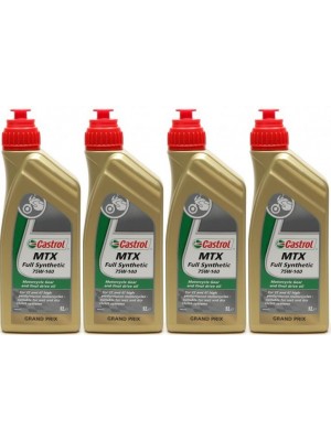 Castrol MTX FULL Synthetic 75W-140 Motorrad Getriebeöl 4x 1l = 4 Liter