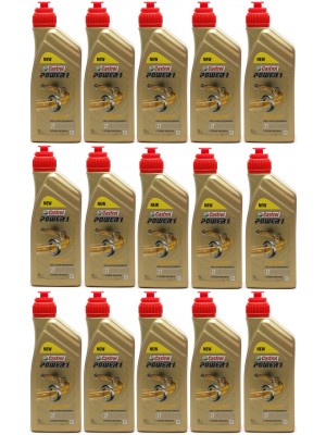 Castrol Power 1 2T teilsynthetisches Motorrad Motoröl 15x 1l = 15 Liter