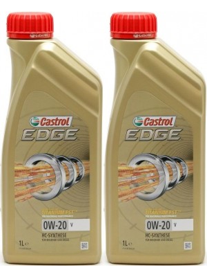 Castrol Edge V 0W-20 Motoröl 2x 1l = 2 Liter