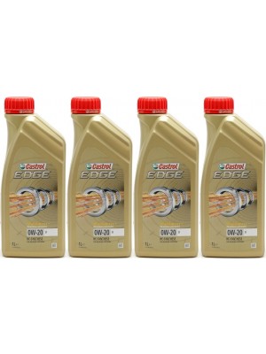 Castrol Edge V 0W-20 Motoröl 4x 1l = 4 Liter