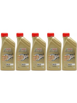 Castrol Edge V 0W-20 Motoröl 5x 1l = 5 Liter