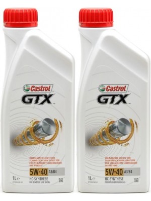 Castrol GTX 5W-40 A3/B4 Motoröl 2x 1l = 2 Liter