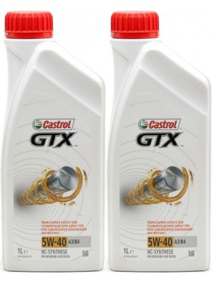 Castrol GTX 5W-40 A3/B4 Motoröl 2x 1l = 2 Liter