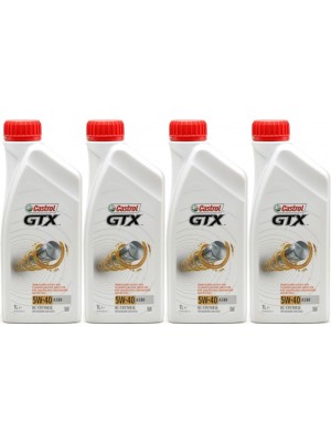 Castrol GTX 5W-40 A3/B4 Motoröl 4x 1l = 4 Liter