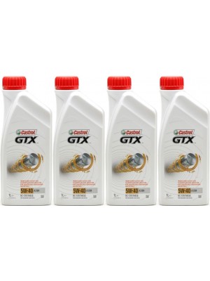 Castrol GTX 5W-40 A3/B4 Motoröl 4x 1l = 4 Liter