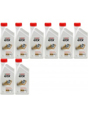 Castrol GTX 5W-40 A3/B4 Motoröl 8x 1l = 8 Liter