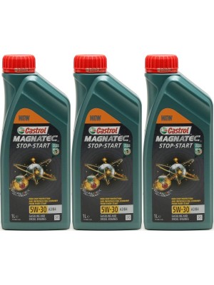 Castrol Magnatec Stop-Start 5W-30 A3/B4 3x 1l = 3 Liter