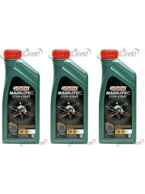 Castrol Magnatec Stop-Start 5W-30 C2 3x 1l = 3 Liter