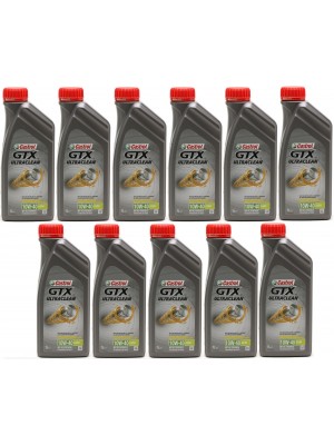 Castrol GTX Ultraclean 10W-40 A3/B4 Diesel & Benziner 11x 1l = 11 Liter