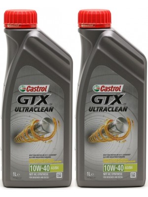 Castrol GTX Ultraclean 10W-40 A3/B4 Diesel & Benziner Motoröliter 2x 1l=2 Liter