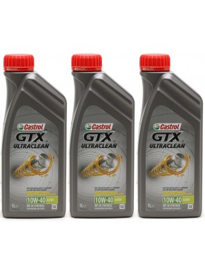 Castrol GTX Ultraclean 10W-40 A3/B4 Diesel & Benziner Motoröliter 3x 1l=3 Liter