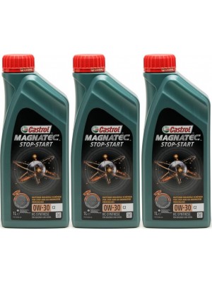 Castrol Magnatec Stop-Start C2 0W-30 Motoröl 3x 1l = 3 Liter