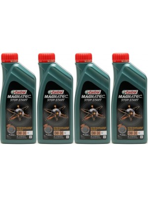 Castrol Magnatec Stop-Start C2 0W-30 Motoröl 4x 1l = 4 Liter