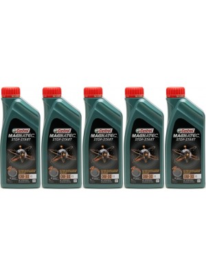 Castrol Magnatec Stop-Start C2 0W-30 Motoröl 5x 1l = 5 Liter