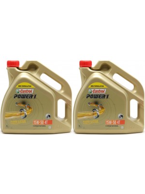 Castrol Power 1 4T 15W-50 Motoröl 2x 4l = 8 Liter