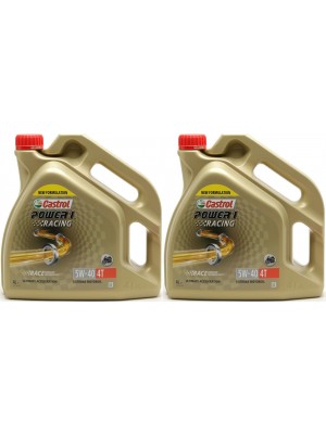 Castrol Power 1 Racing 4T Motorrad Motoröl 5W-40 2x 4l = 8 Liter