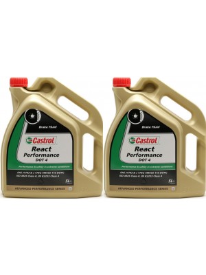 Castrol React Performance DOT 4 Bremsflüssigkeit 2x 5 = 10 Liter