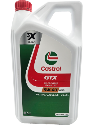 Castrol GTX 5W-40 A3/B4 Motoröl 5l Kanne
