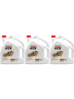 Castrol GTX 5W-40 A3/B4 Motoröl 3x 5 = 15 Liter