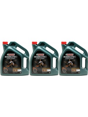 Castrol Magnatec Stop-Start 0W-30 D (Ford WSS-M2C950-A) 3x 5 = 15 Liter