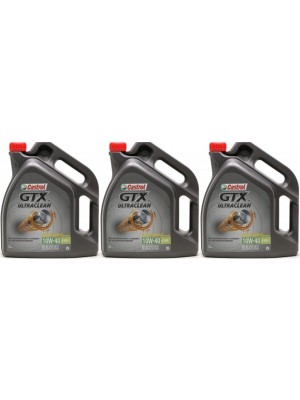 Castrol GTX Ultraclean 10W-40 A3/B4 Diesel & Benziner Motoröl 3x 5 = 15 Liter