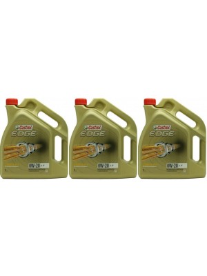 Castrol Edge LL IV 0W-20 Motoröl 3x 5 = 15 Liter