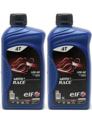 Elf Moto 4 Race 10W-60 4T Motorrad Motoröl 2x 1l = 2 Liter