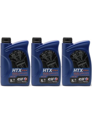 Elf HTX 976+ Racing Lubricants 100 % Synthetic 2-T Motoröl 3x 1l = 3 Liter