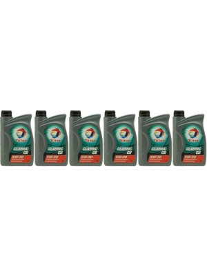 TOTAL Quartz Classic C2 5W-30 Motoröl 6x 1l = 6 Liter