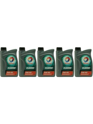 Total Classic 9 5W-40 Motoröl 5x 1l = 5 Liter