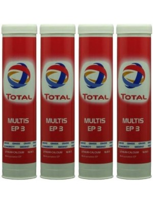 Total Multis EP 3 Mehrzweck-Hochdruckfett Braun Fett Kartusche 4x 400 Gramm