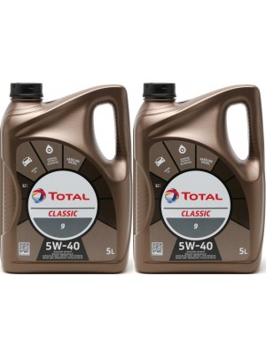 Total Classic 9 5W-40 Motoröl 2x 5 = 10 Liter